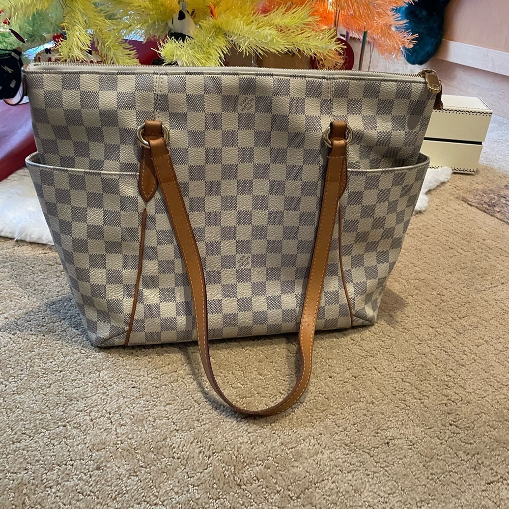 Louis Vuitton Damier Azur Totally MM VGUC-AUTHENTICITY GUARANTEED - Picture 2 of 15